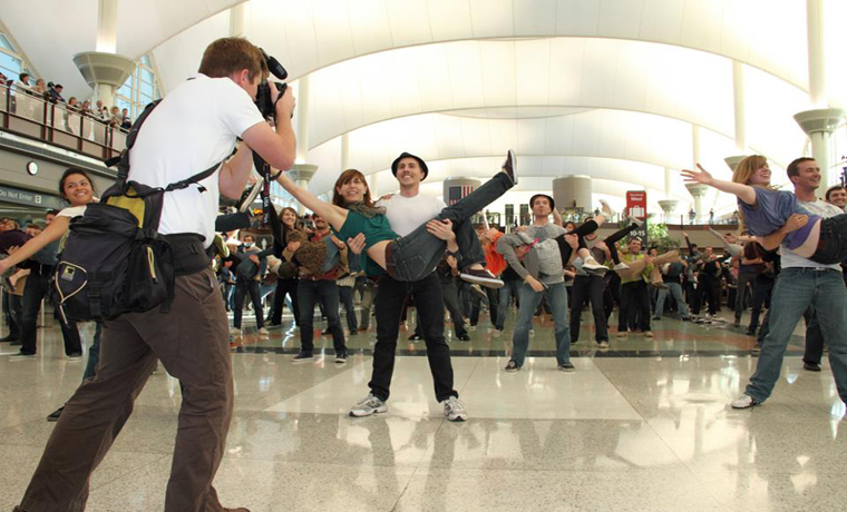 Joe DeMers is Choreographer for DIA Flash Mob